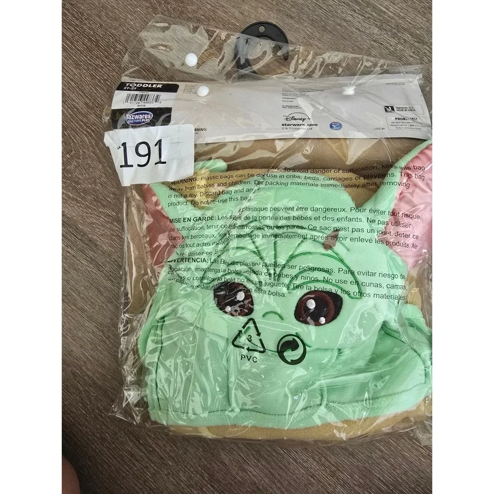 Star Wars Mandalorian Grogu Toddler Costume 2T-3T Baby Yoda Jazwares JWC0128